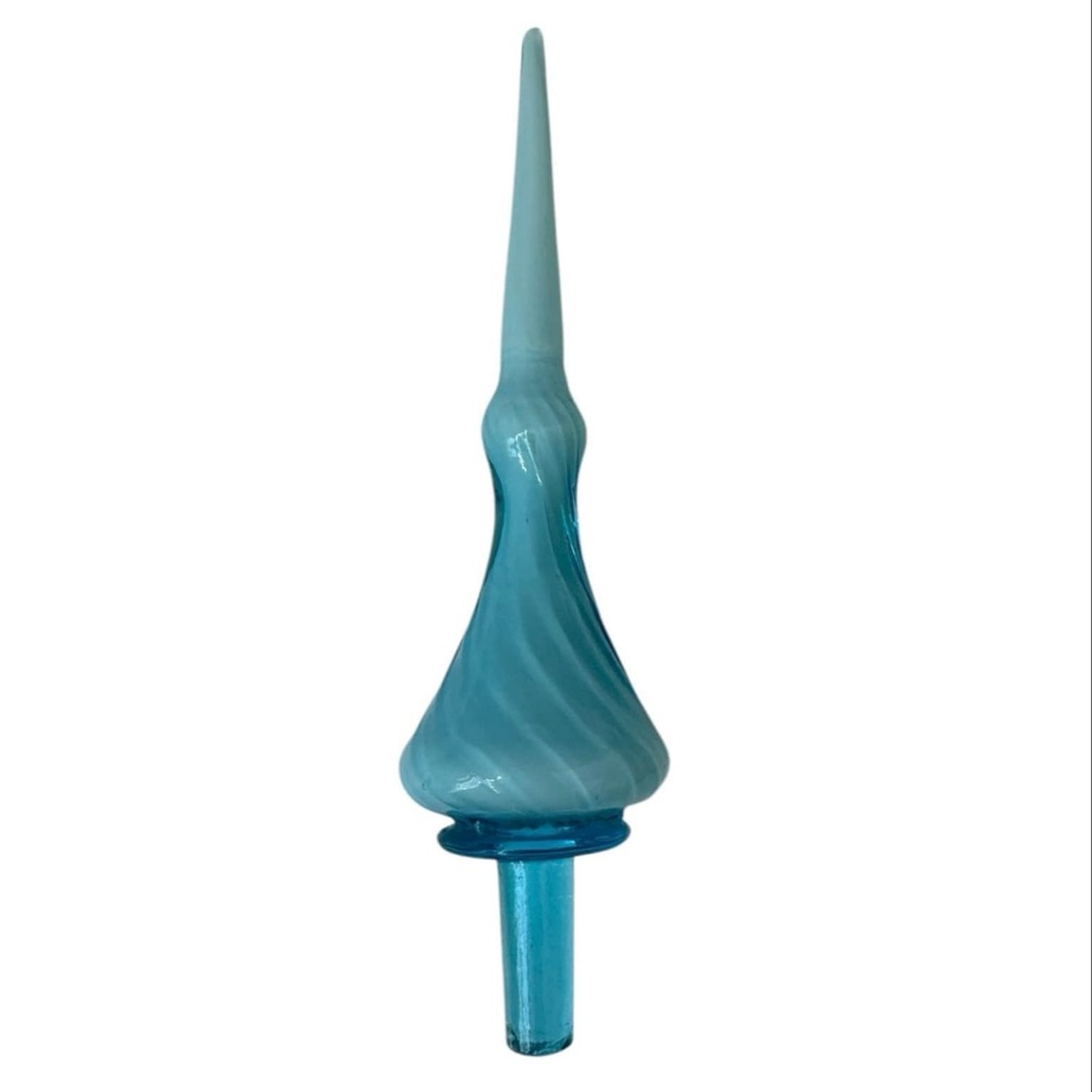 Empoli cased blue glass original stopper only